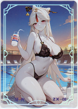 ❤NINGGUANG - Goddess Story Anime Waifu Card - UNDER THE NIGHTGOWN - ZX-08 - Image 1