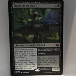 Magic: The Gathering Emeritus of Woe Creature Black Alternative Art Foil Card - Image 2
