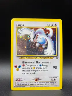 Lugia 9/111 *Great Swirl* Holo Rare Neo Genesis Unlimited Edition Pokemon TCG - Image 1