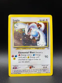 Lugia 9/111 *Great Swirl* Holo Rare Neo Genesis Unlimited Edition Pokemon TCG - Image 2