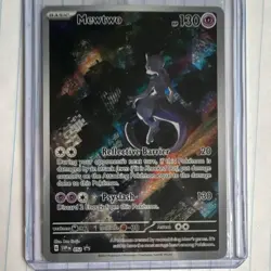 Pokemon Mewtwo 052 Scarlet & Violet Promo Full Art Holo Card - Image 1