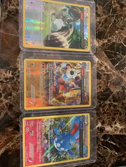 3 Card Bundle: Bunnelby Rhyperior & Azumarill Half Art Holo Pokemon TCG - Image 1
