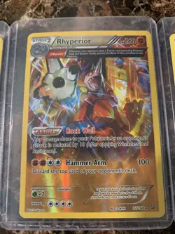3 Card Bundle: Bunnelby Rhyperior & Azumarill Half Art Holo Pokemon TCG - Image 3