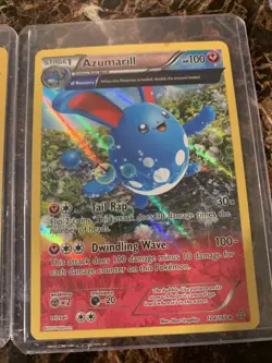 3 Card Bundle: Bunnelby Rhyperior & Azumarill Half Art Holo Pokemon TCG - Image 4