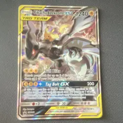 Pokemon Pikachu & Zekrom GX TAG TEAM Promo Holo SM168 240 HP Card TCG - Image 1