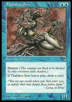 MTG THALAKOS SEER EXC - VEGGENTE THALAKOS - TE - MAGIC - Image 1