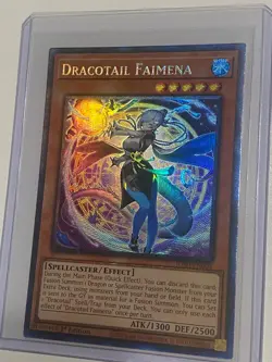 JUSH-EN002 Dracotail Faimena Collector's Rare 1st Edition YuGiOh - Image 1