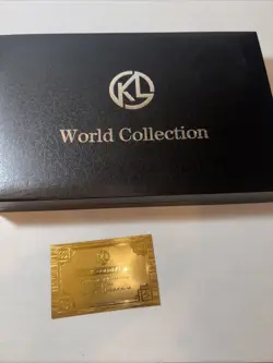 🔥 🔥 Pokemon 7 Piece Gold Dollar Gold Plated Bar Set with Case 🔥 🔥 - Image 5