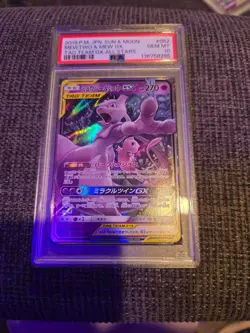 PSA Pokemon Mewtwo & Mew GX Tag Team GX All Stars PSA 10 - Image 1