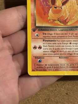 Dark Flareon 35/82 Prima Edizione Team Rocket Carta Pokemon Italiana Poor Played - Image 5