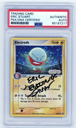 PSA Signed Eric Stuart Electrode 32/92 Ex Legend Maker reverse holo - Image 1