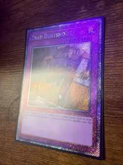 Yugioh! 1x Trap Dustshoot RA05-EN077 Platinum Secret Rare 1st Ed NM - Image 2