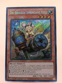 Tri-Brigade Springans Kitt BPRO-EN025 (Secret Rare) 1st Ed - NM - YU-GI-OH! - Image 1