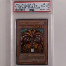 Yu-Gi-Oh! Exodia /Forbidden One Legend of Blue Eyes 1st Edition LOB-124 PSA 10 - Image 1