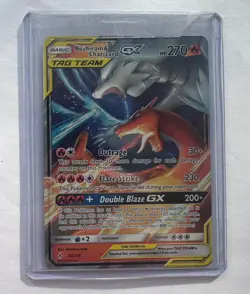 Pokemon TCG Reshiram Charizard GX Tag Team Card 20/214 Unbroken Bonds NM - Image 2
