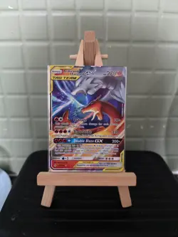 Pokemon TCG Reshiram Charizard GX Tag Team Card 20/214 Unbroken Bonds NM - Image 1