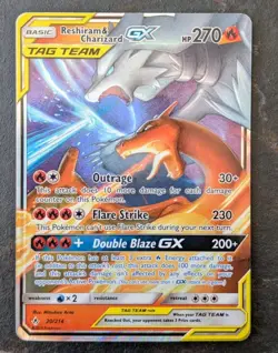 Pokemon TCG Unbroken Bonds Reshiram & Charizard GX Card 20/214 - NM - Image 1