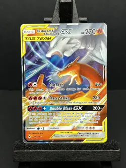 Pokemon TCG Unbroken Bonds Reshiram & Charizard GX Card 20/214 - NM/LP See photo - Image 1