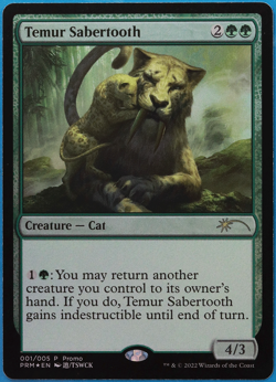 Temur Sabertooth (2022 Lunar New Year Promo) FOIL NM CARD (502012) ABUGames - Image 1
