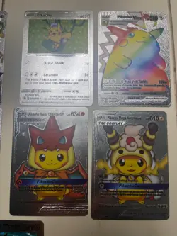 Pikachu Silver Foil 🔥Fan Art 🔥Cards Lot Of 7 Total NM cards - Image 3