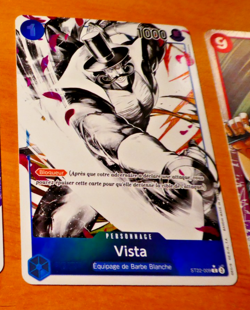 ONE PIECE CARD GAME CARTE FRANCAISE HOLO Vista ST22-009 ALT FR NM - Image 1