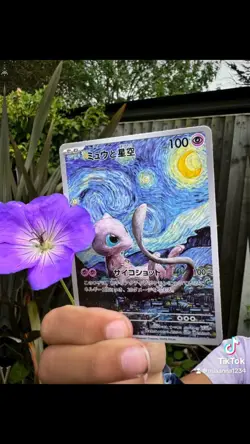 SALE! | Mew with The Starry Night | Van Gogh Pokemon Cards | #25 | Read Descrip. - Image 5