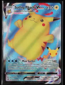 Surfing Pikachu VMAX Ultra Rare Celebrations 009/025 NM - Image 1