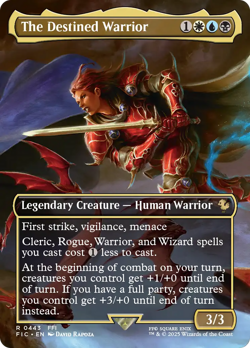 The Destined Warrior (Borderless) FINAL FANTASY Commander - Near Mint Foil - Image 1