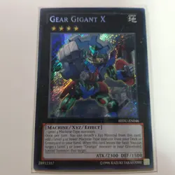 YuGiOh Geargigant X Secret Rare English Single Card Light - Image 1