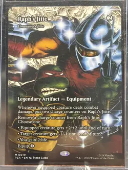 Raph's Jitte (Umezawa's Jitte) 0019 Regular Teenage Mutant Ninja Turtles MTG - Image 2