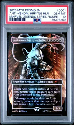 2025 MTG PROMOS #0001 ANTI-VENOM, HORRIFYING HEALER PSA 10 - Image 1