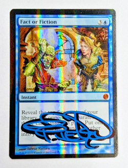 MTG FOIL Fact or Fiction SHADOW SIGNED BY TERESE NIELSEN - Image 1