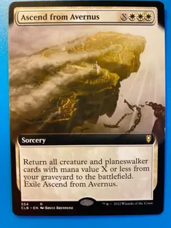 MTG 1x EXTENDED ART Ascend from Avernus 554 Battle for Baldur's Gate Magic x1 NM - Image 1