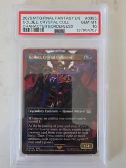 2025 MTG Final Fantasy EN Golbez, Crystal Collector Borderless #395 PSA 10 - Image 1