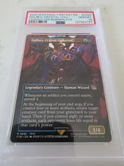 2025 MTG Final Fantasy EN Golbez, Crystal Collector Borderless #395 PSA 10 - Image 2