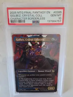 2025 MTG Final Fantasy EN Golbez, Crystal Collector Borderless #395 PSA 10 - Image 3