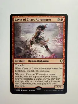 Caves of Chaos Adventurer 167 MTG Commander Legends: Battle for Baldur's Gate - Image 1