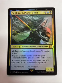 MTG Sephiroth, Planet's Heir FOIL Final Fantasy #553 Mythic - Image 1