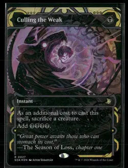 Secrets of Strixhaven: Mystical Archive #27 Culling the Weak Foil - Image 1