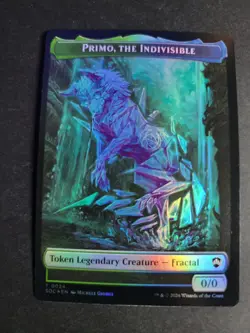 Primo, the Indivisible / Beast (Foil) Token MTG Secrets of Strixhaven - Image 1