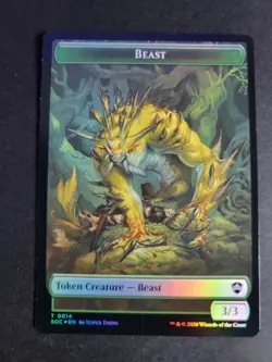 Primo, the Indivisible / Beast (Foil) Token MTG Secrets of Strixhaven - Image 2