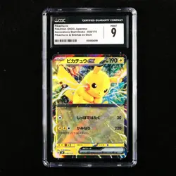 CGC 9 MINT 2024 Pokemon JPN Pikachu ex H svM 038/175 - Image 1