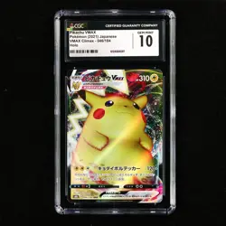 CGC 10 GEM MINT 2021 Pokemon JPN Pikachu VMAX s8b D 046/184 RRR - Image 2