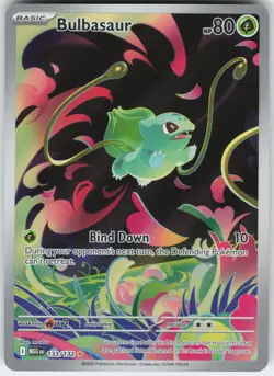 Bulbasaur 133/132 Illustration Rare Mega Evolution Pokemon Near Mint - Image 1