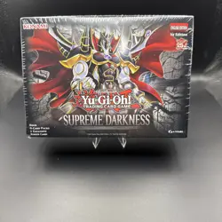 SUPREME DARKNESS YUGIOH SEALED BOX 1ST EDITION FOUR 9 CARD PACKS 1 EXCL TOKEN - Image 1