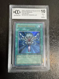 Yu-Gi-Oh! Legend of Blue Eyes Monster Reborn Ultra Rare LOB-118 BCCG 10 - Image 1