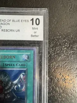 Yu-Gi-Oh! Legend of Blue Eyes Monster Reborn Ultra Rare LOB-118 BCCG 10 - Image 3