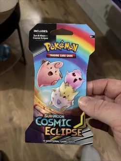 Pokemon TCG Sun & Moon Cosmic Eclipse Factory Sealed Booster Pack - Image 1
