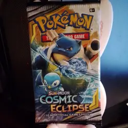 Pokemon TCG Sun & Moon Cosmic Eclipse Booster Pack Blastoise Piplup Artwork New - Image 1