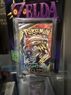 Pokemon TCG Sun & Moon Cosmic Eclipse Booster Pack Sealed Unweighted New - Image 1